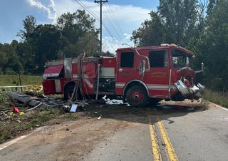 North End firefighter injured in fire truck rollover