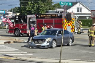 Morning wreck on Chancery totals Nissan, leads to multiple violations