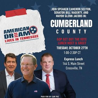 "American Dream Lives in Tennessee Tour" to stop at Express Lunch in Crossville on Tuesday, October 27th
