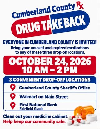 Drug Take Back Day is Saturday, October 24th