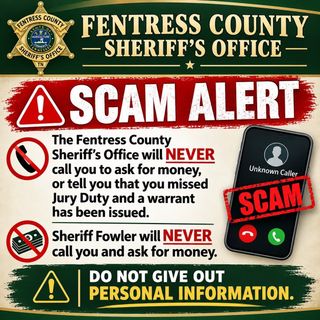 Fentress County Sheriff's Office Issues Scam Alert