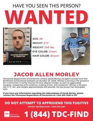 Search Continues For Escaped Carter County Prison Inmate