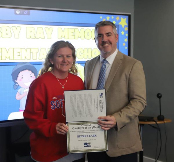 School employees of the month named