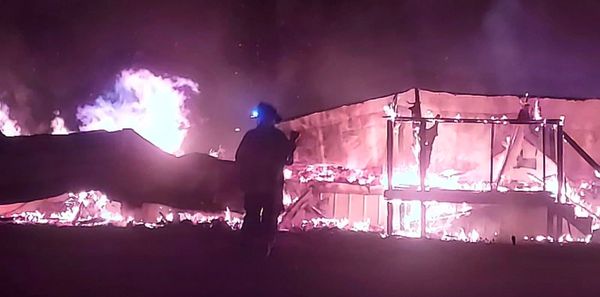 Trailer lost to fire