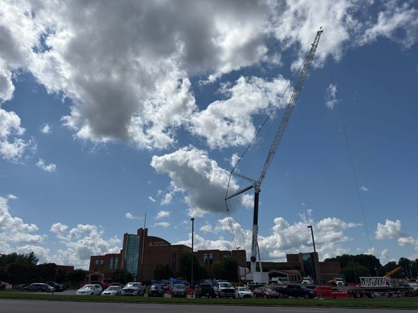 Ascension requires crane