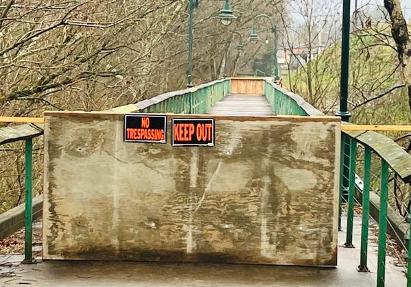 Walking bridge at South Carter Street Park closed indefinitely