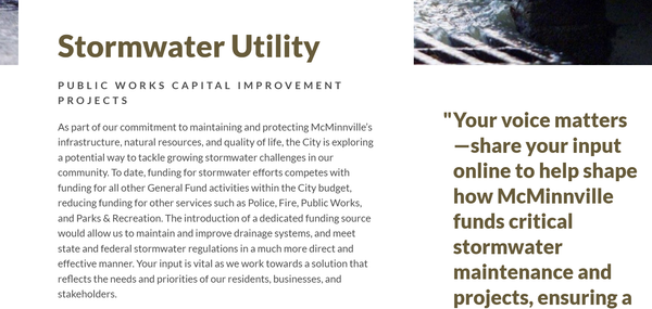 City posts stormwater info as debate continues