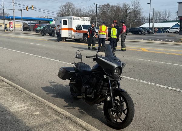 Motorcycle crash on Bockman Way sends two to hospital