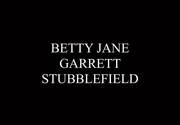 Betty Jane Garrett Stubblefield, 94