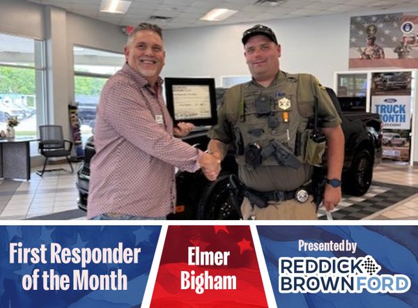 Bigham named Reddick Brown Ford First Responder of the Month