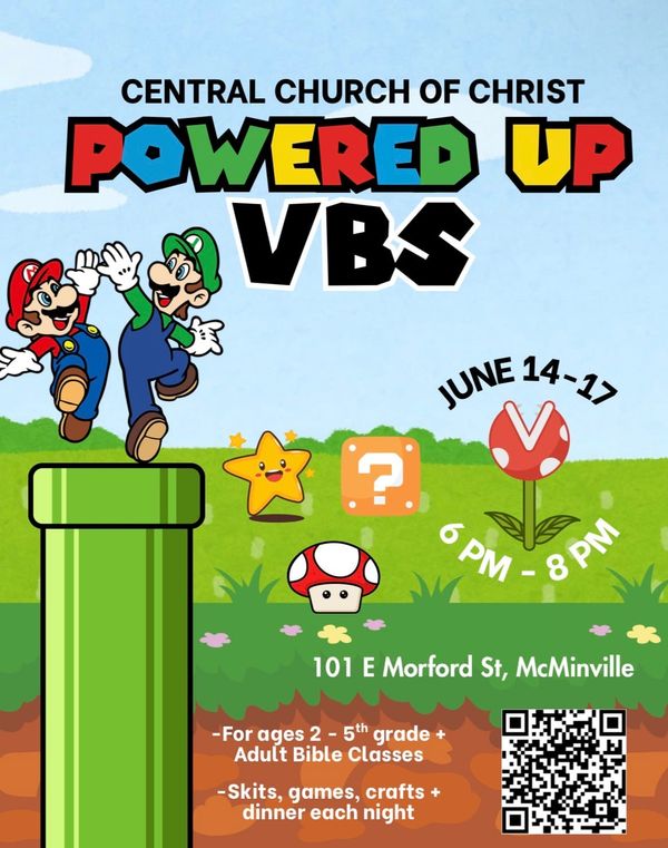 VACATION BIBLE SCHOOL — CENTRAL CHURCH OF CHRIST