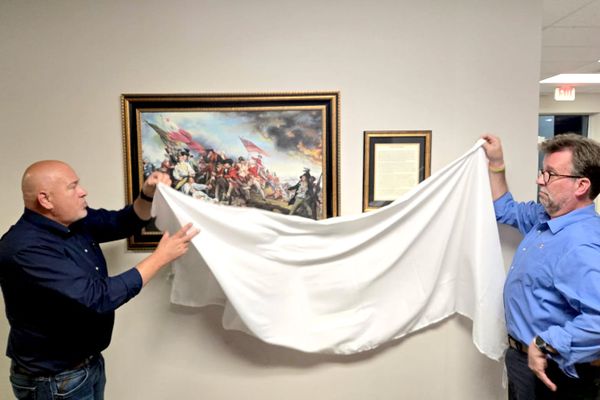Painting honors county's Revolutionary namesake