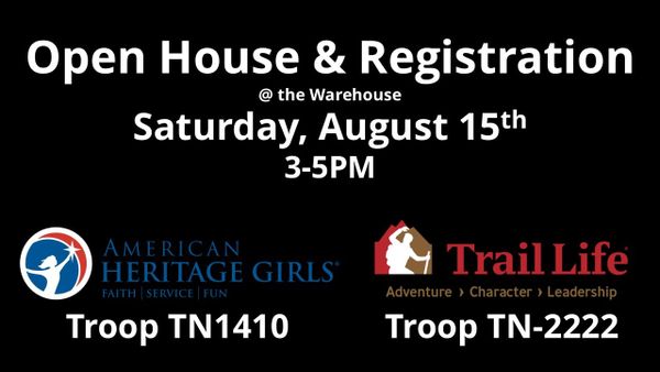 AHG & TL Open House and Registration