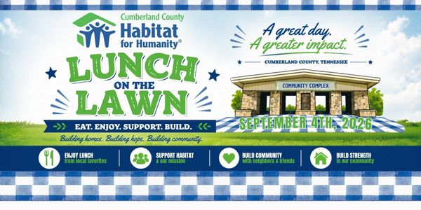 Cumberland County Habitat for Humanity’s 19th Annual Lunch on the Lawn Friday, September 4, 2026