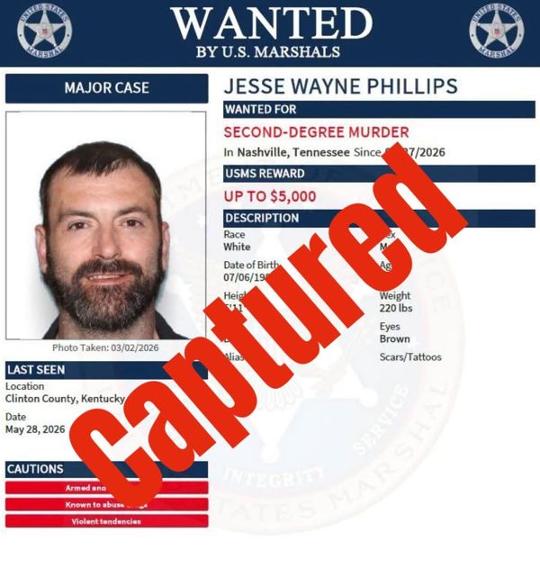 Murder Suspect Jesse Wayne Phillips Captured