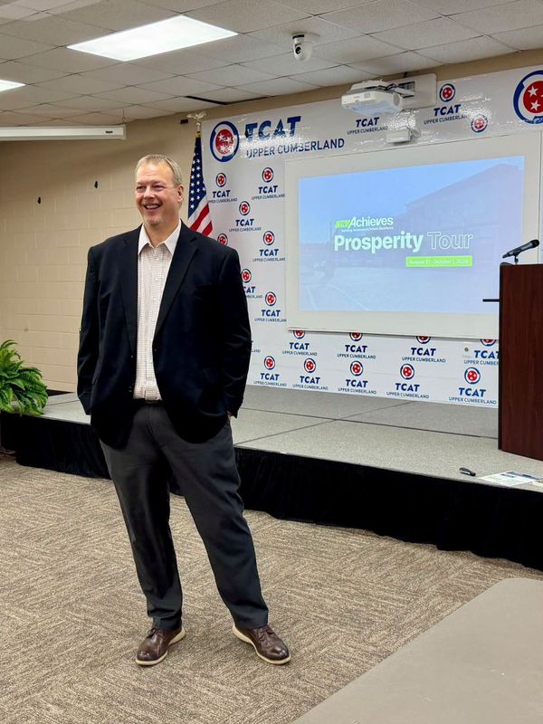County Mayor Allen Foster Presented With Award Recognizing Cumberland County tnAchieves Mentors