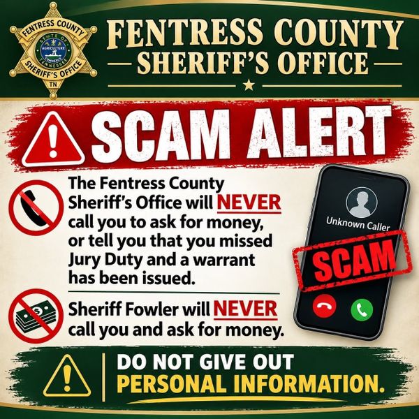 Fentress County Sheriff's Office Issues Scam Alert