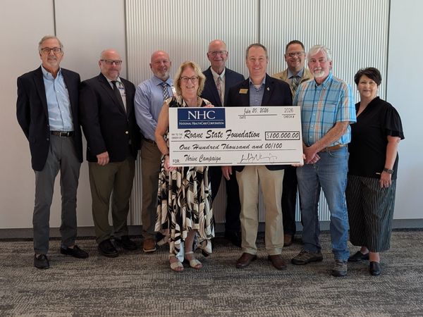 NHC Eastern Region makes major donation in support of Roane State's new health science campus and simulation center