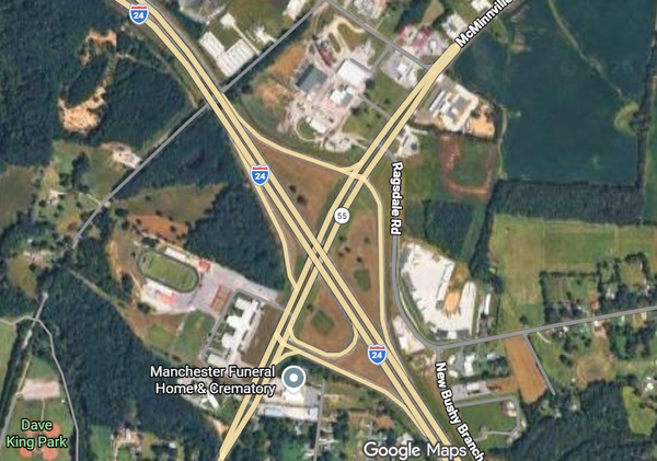 Bridge replacement prompts closure of I-24, Hwy. 55 in Manchester next weekend