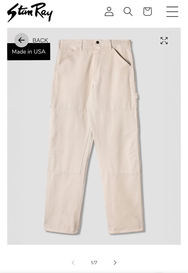 Review: Stan Ray Double Knee Painter Pants, Natural Drill