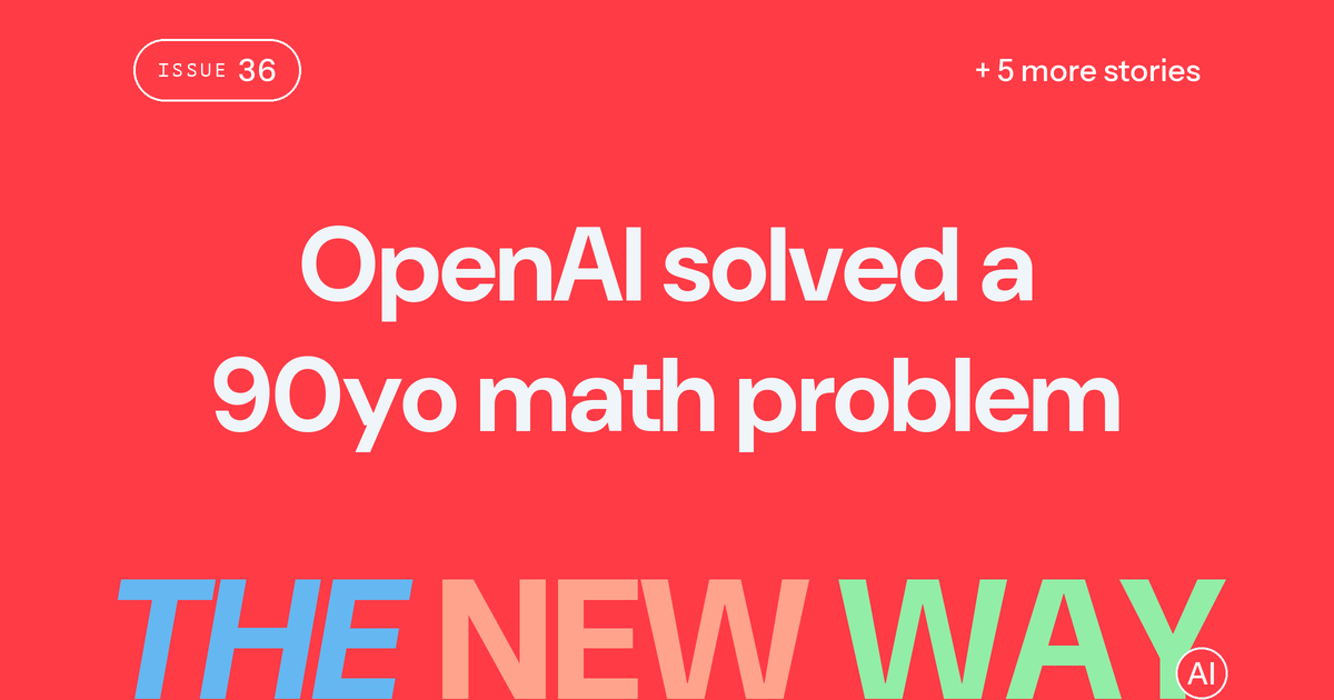 OpenAI says it solved a 90yo math problem and won't take the $1M bounty