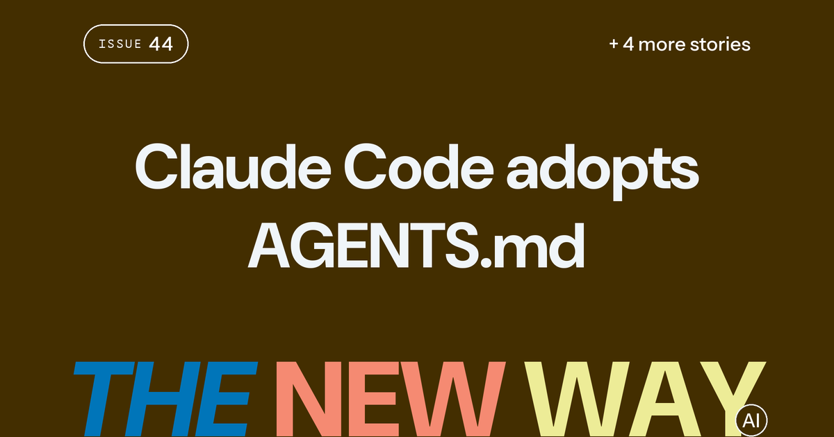Claude Code adopts AGENTS.md, the shared format rivals already read