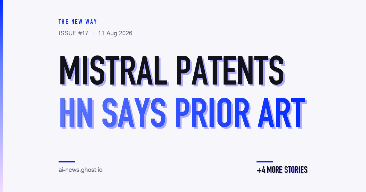 Mistral patents a coding-agent pattern — and HN says it's prior art