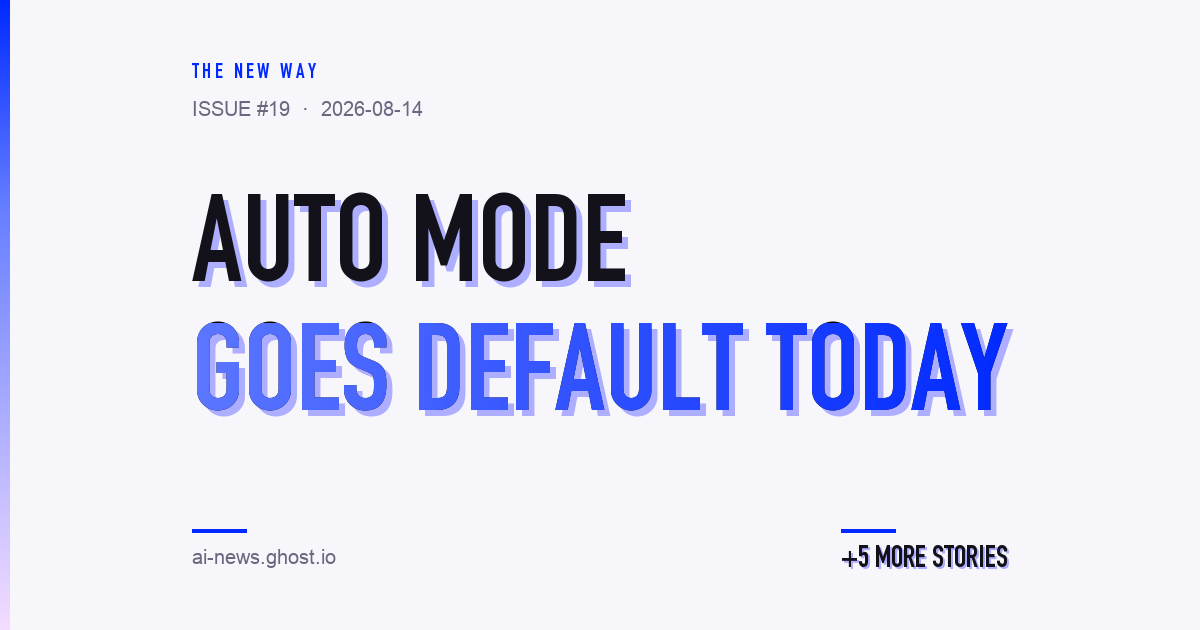 Claude Code's auto mode defaults on today — a bypass already beat it