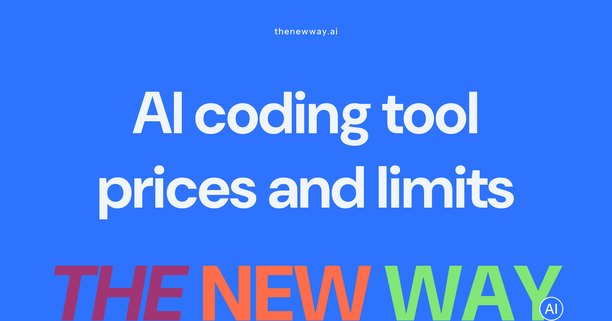 AI coding tool prices and usage limits