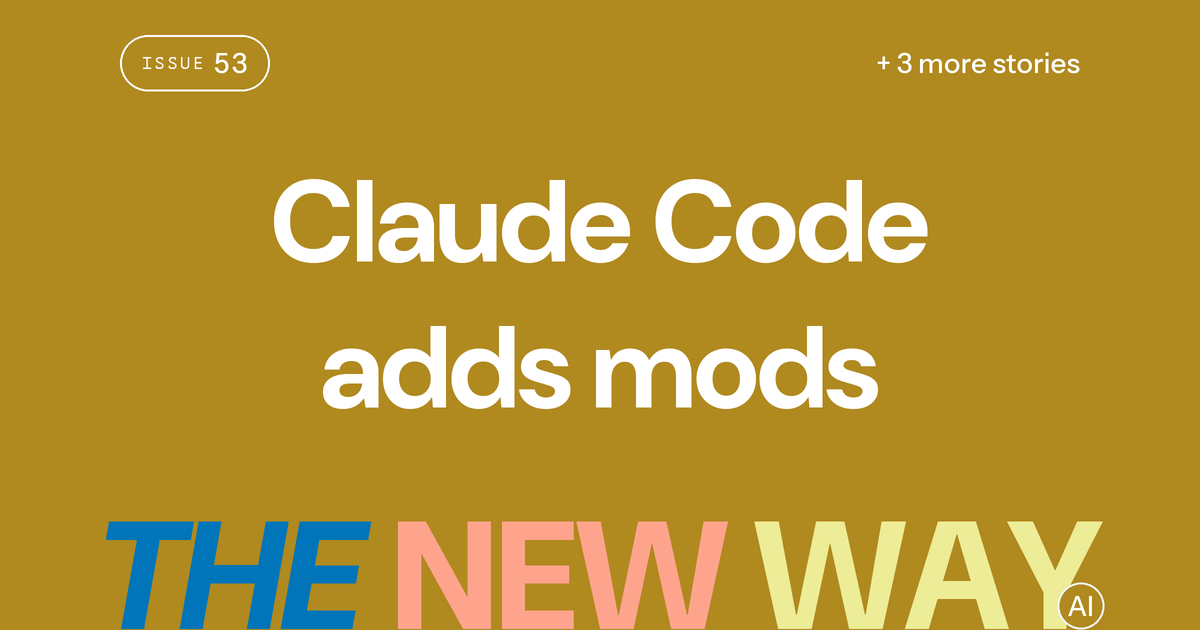 Claude Code adds mods: plugins that reach into its interface