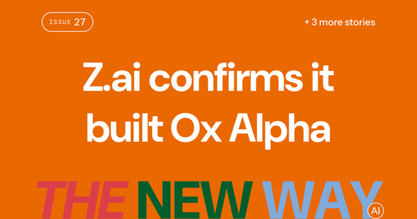 Z.ai confirms it built Ox Alpha and will release the weights