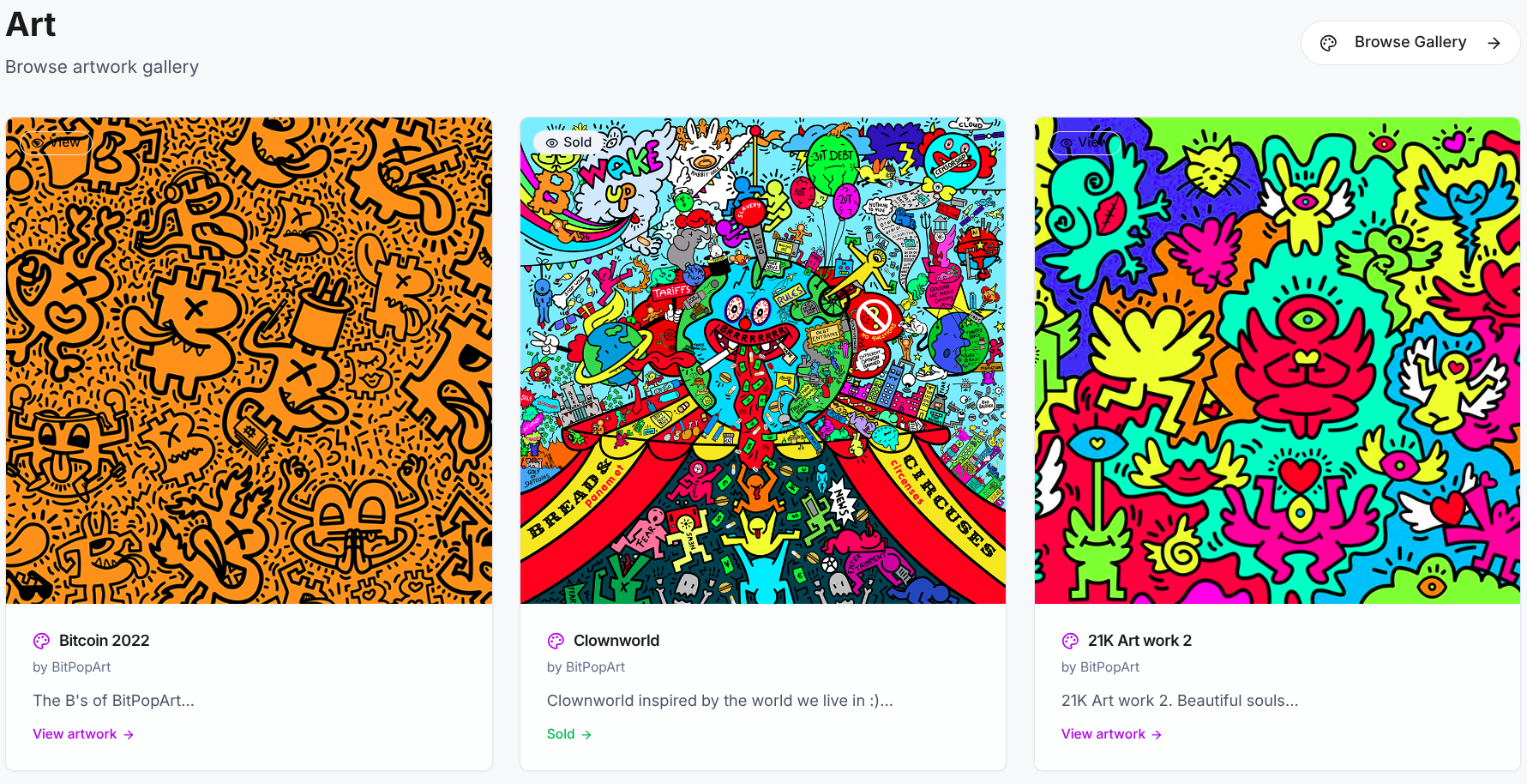 BitPopArt and Traveltelly