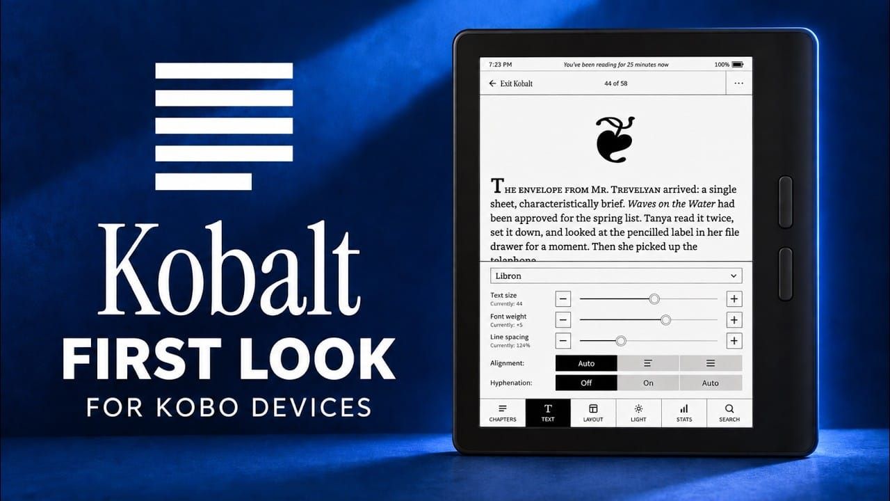 Kobalt reader for Kobo