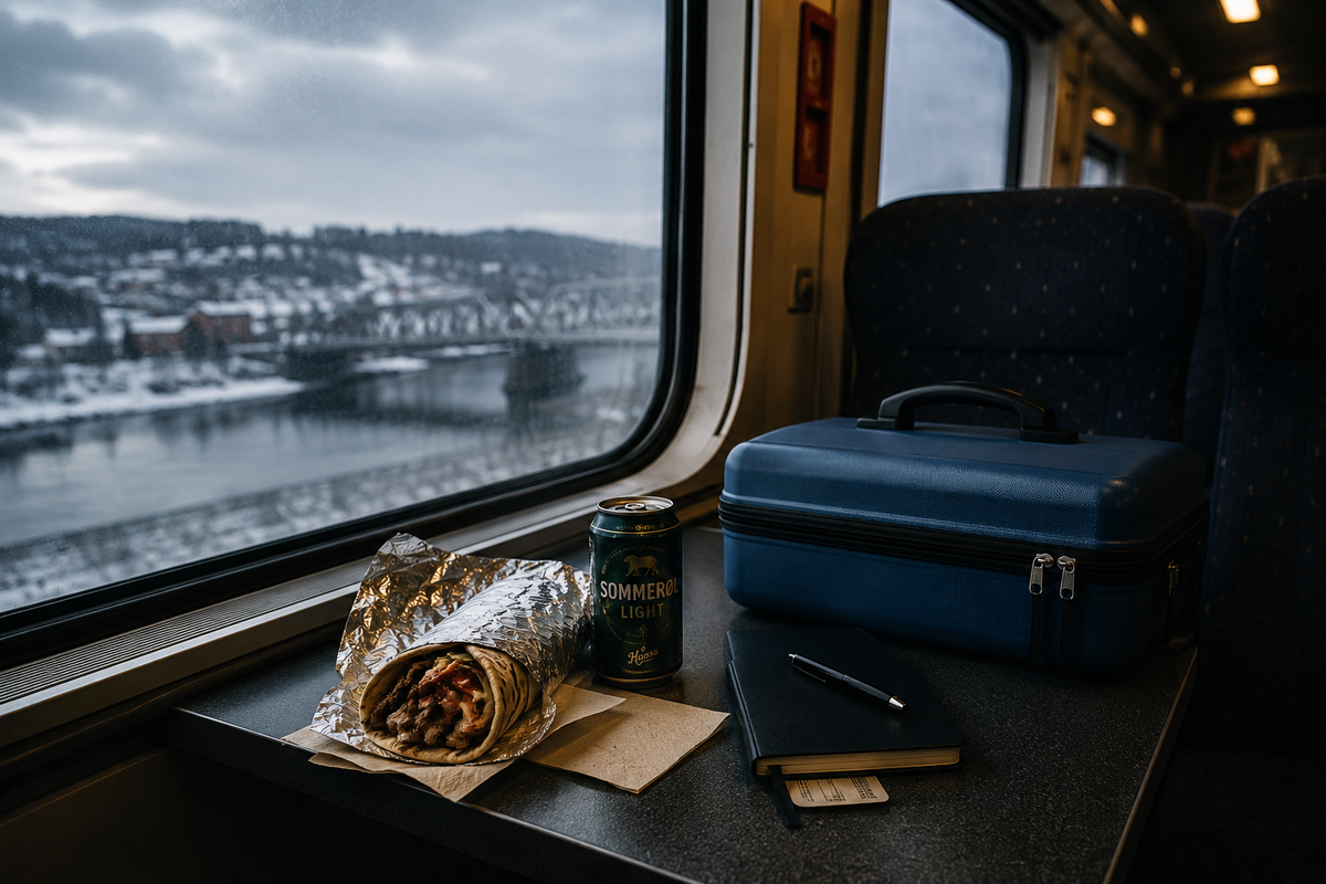 A little blue suitcase, a winter train, and a mind that refused to slow down.