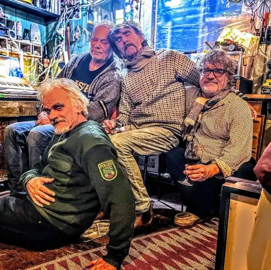 Picture of four of the band members