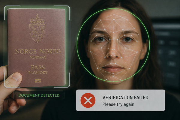 Illustration of a person holding a passport 