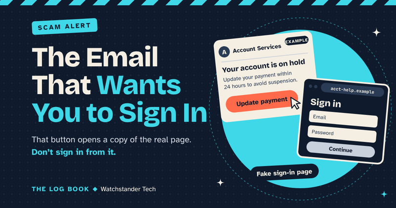 The Email That Wants You to Sign In