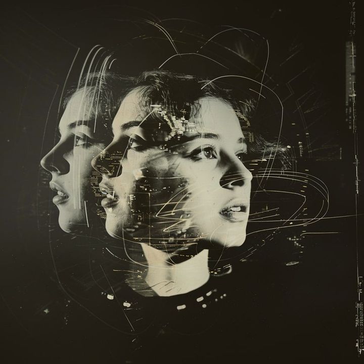 Synthetic voices from the past. Generated with Midjourney.