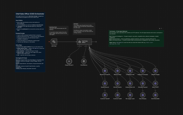 Meet the CSO: The AI Orchestrator That Turns 15 Agents Into One Unified Sales Team