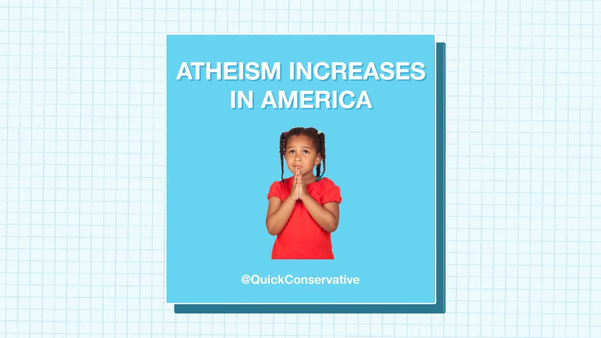 America: Christianity Declines as Atheism Increases
