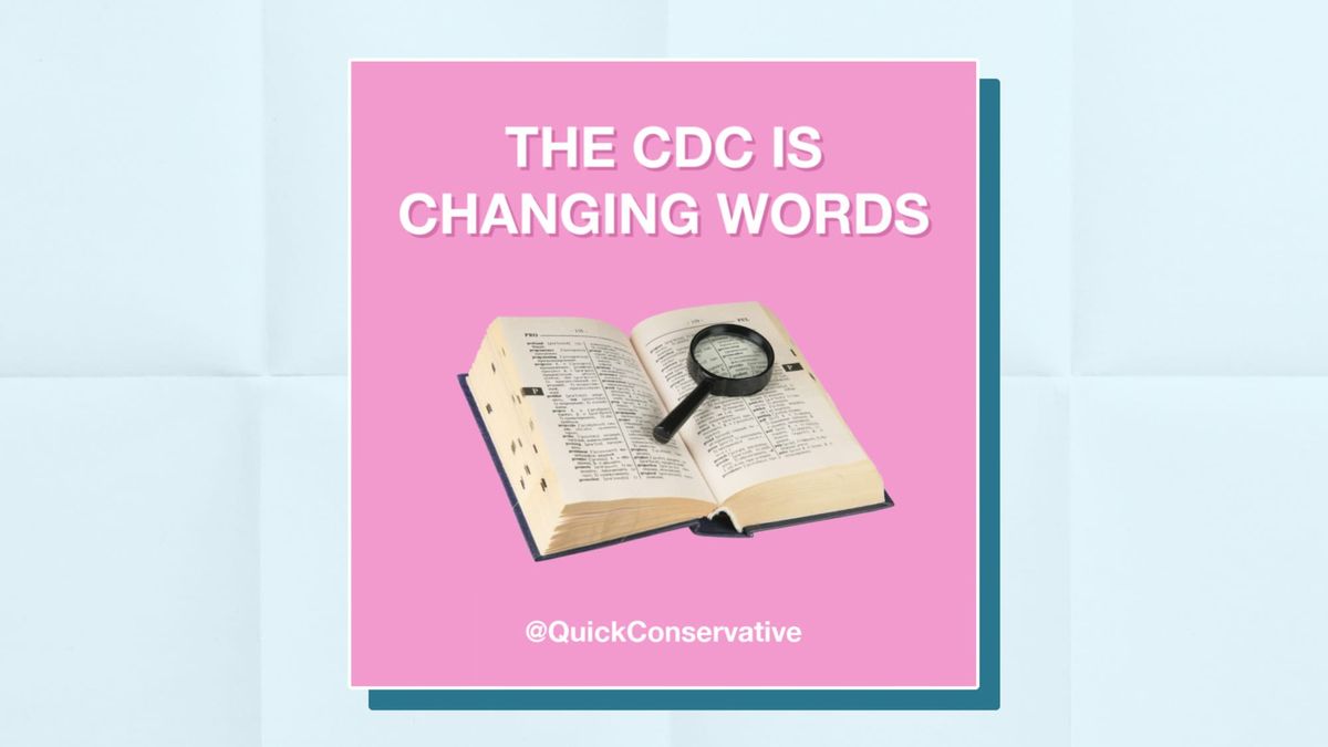 The CDC Is Changing Words