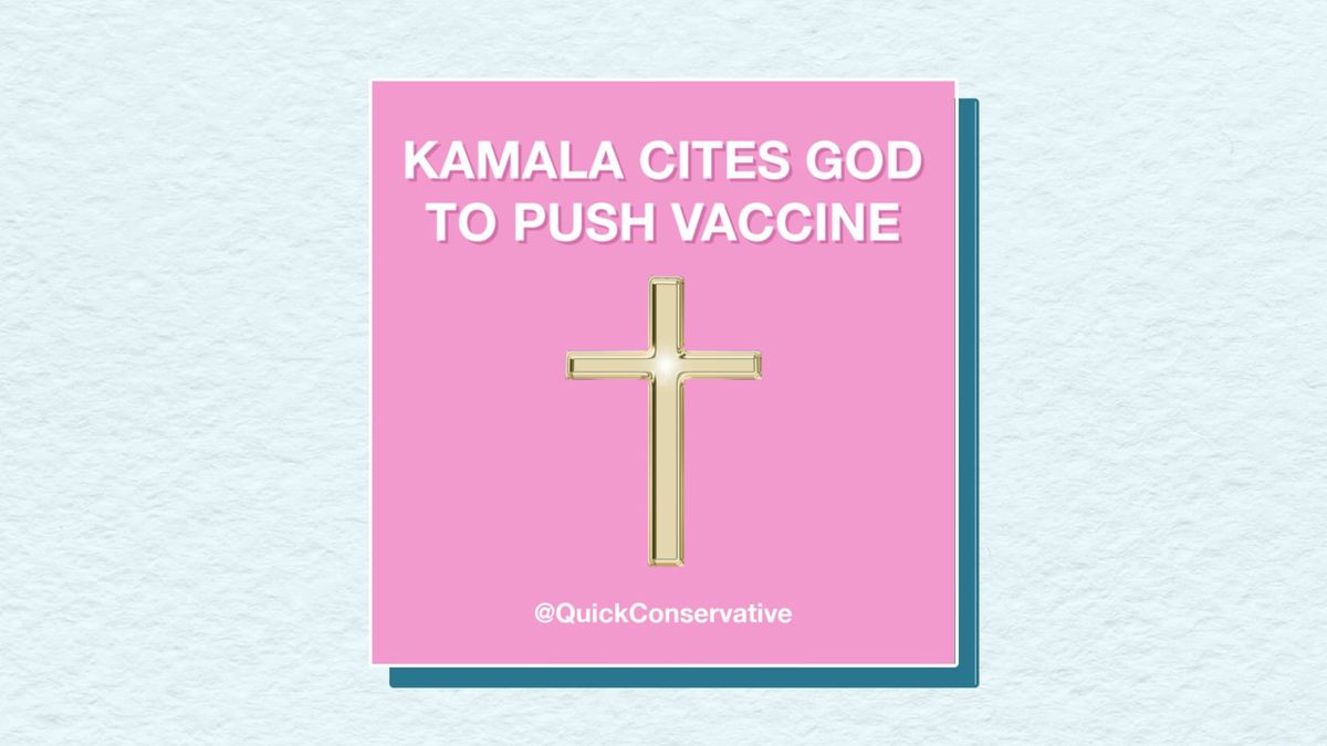 Kamala Cites Bible to Push Vaccine