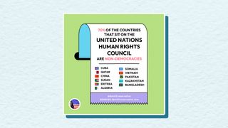70% of United Nations Human Rights Council Countries AREN'T Democracies