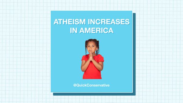 America: Christianity Declines as Atheism Increases