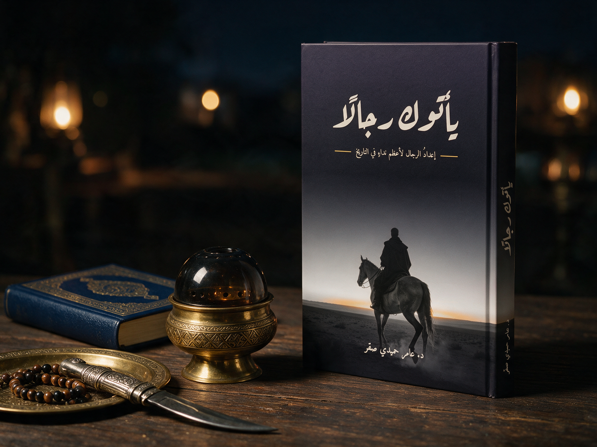 غلاف كتاب «يأتوك رجالاً» للدكتور عامر حميدي صقر