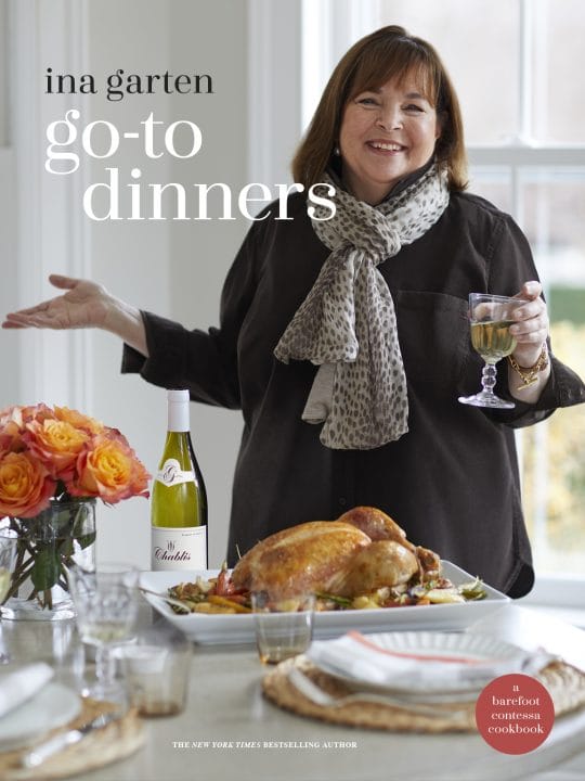 Go-To Dinners cookbook cover by Ina Garten