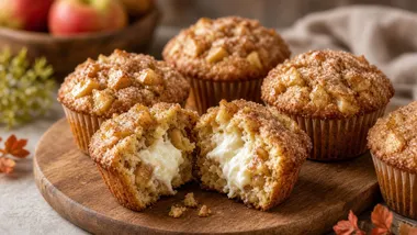 One-Bowl Apple Cream Cheese Muffins for the Soft Apples in the Drawer