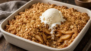 Apple Crisp From Pantry Oats and Whatever Apples You Have