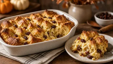 Fall Bread Pudding From Stale Bread
