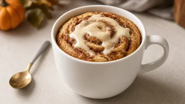 Two-Minute Cinnamon Roll Mug Cake